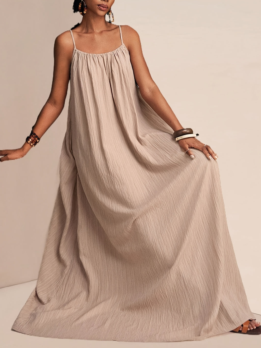 New Fashion Women's Solid Color Off-Shoulder Suspender Dress T087 QL25