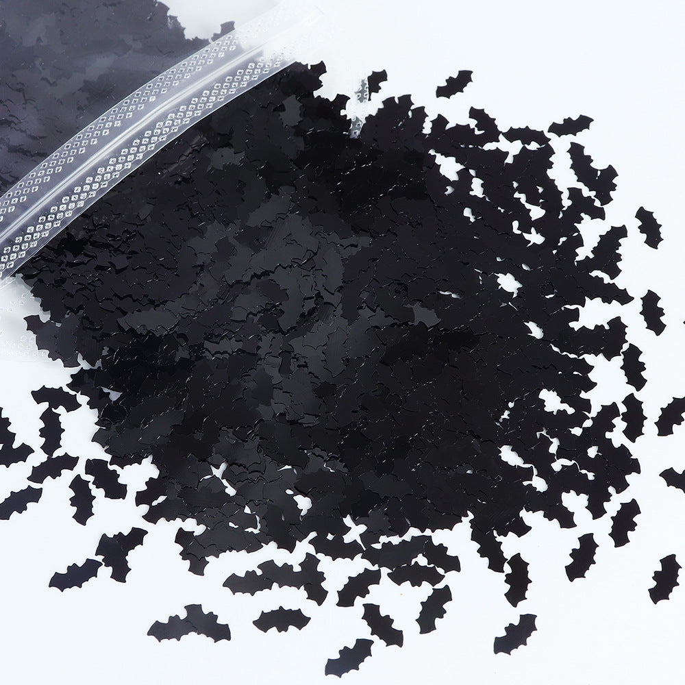 Halloween Bat-Shaped Epoxy Resin Sequins, 20g/ 0.35oz, Glitter Flakes for DIY Crafts, Resin Fillers, Handmade Accessories