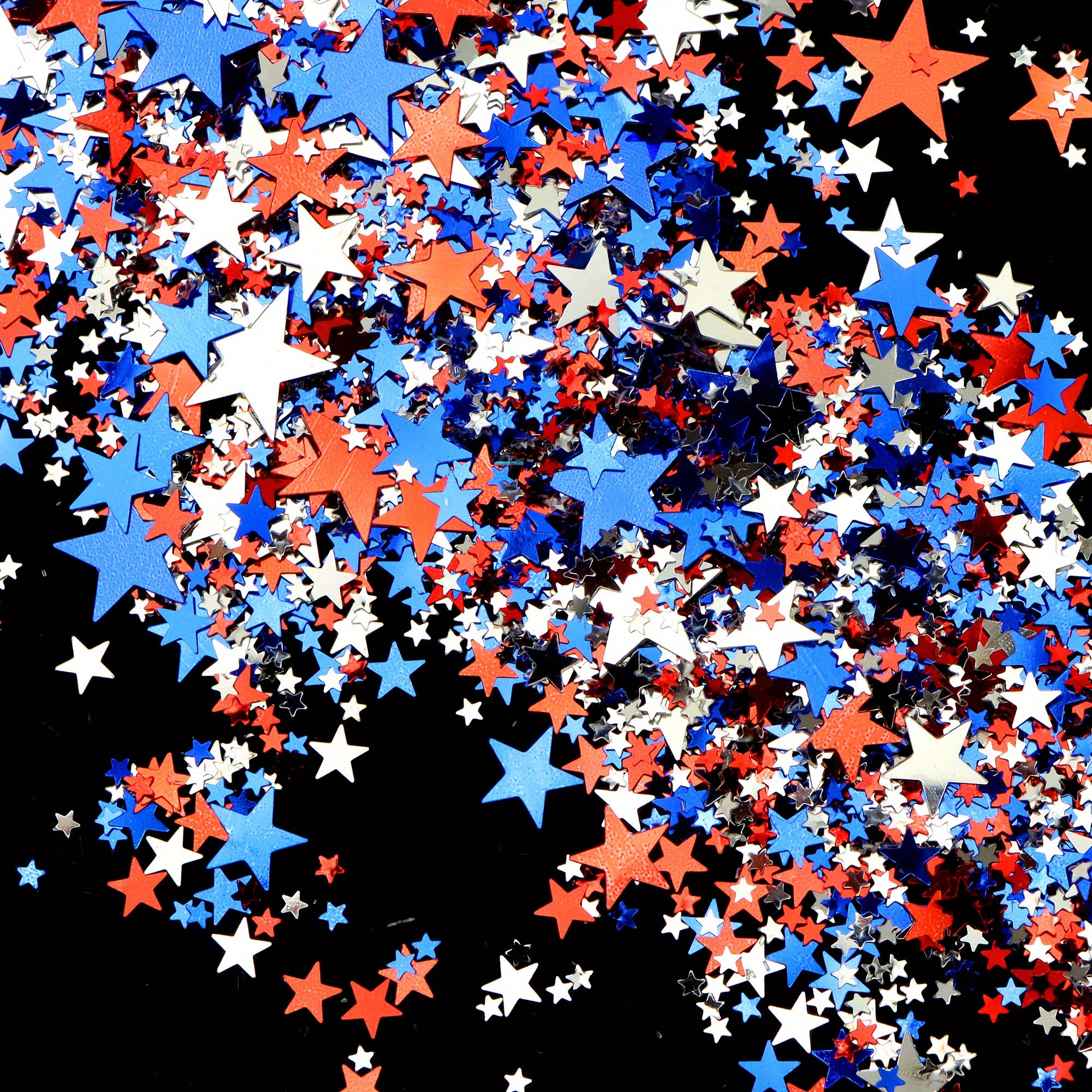 A Pack Containing 20G of Star-Shaped Glitter Sequins for Independence Day in America, Perfect for DIY Projects, Sewing Accessories, Holiday Decor, And Embellishing Skirts, Dresses, Or Nail Art.