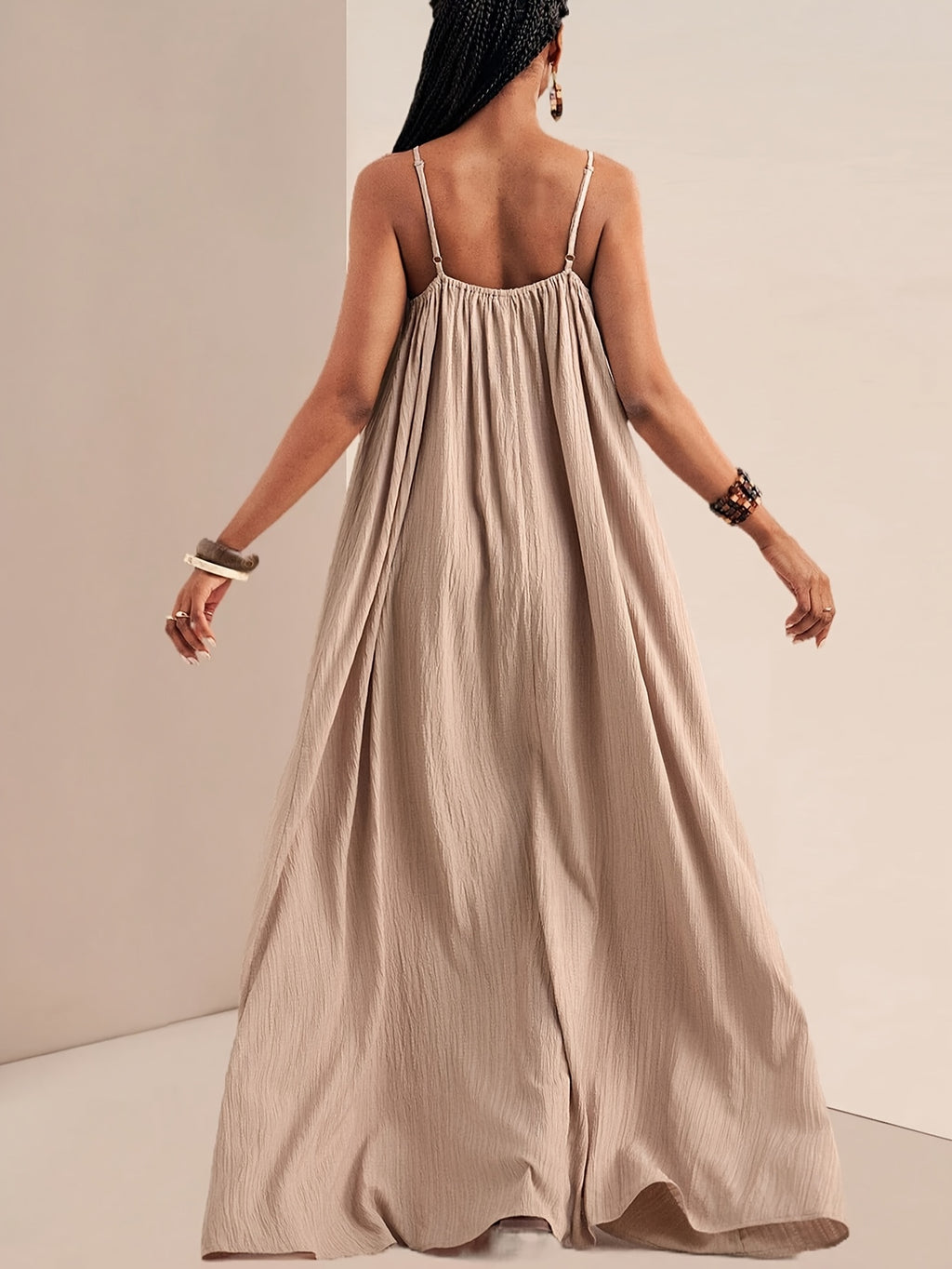 New Fashion Women's Solid Color Off-Shoulder Suspender Dress T087 QL25