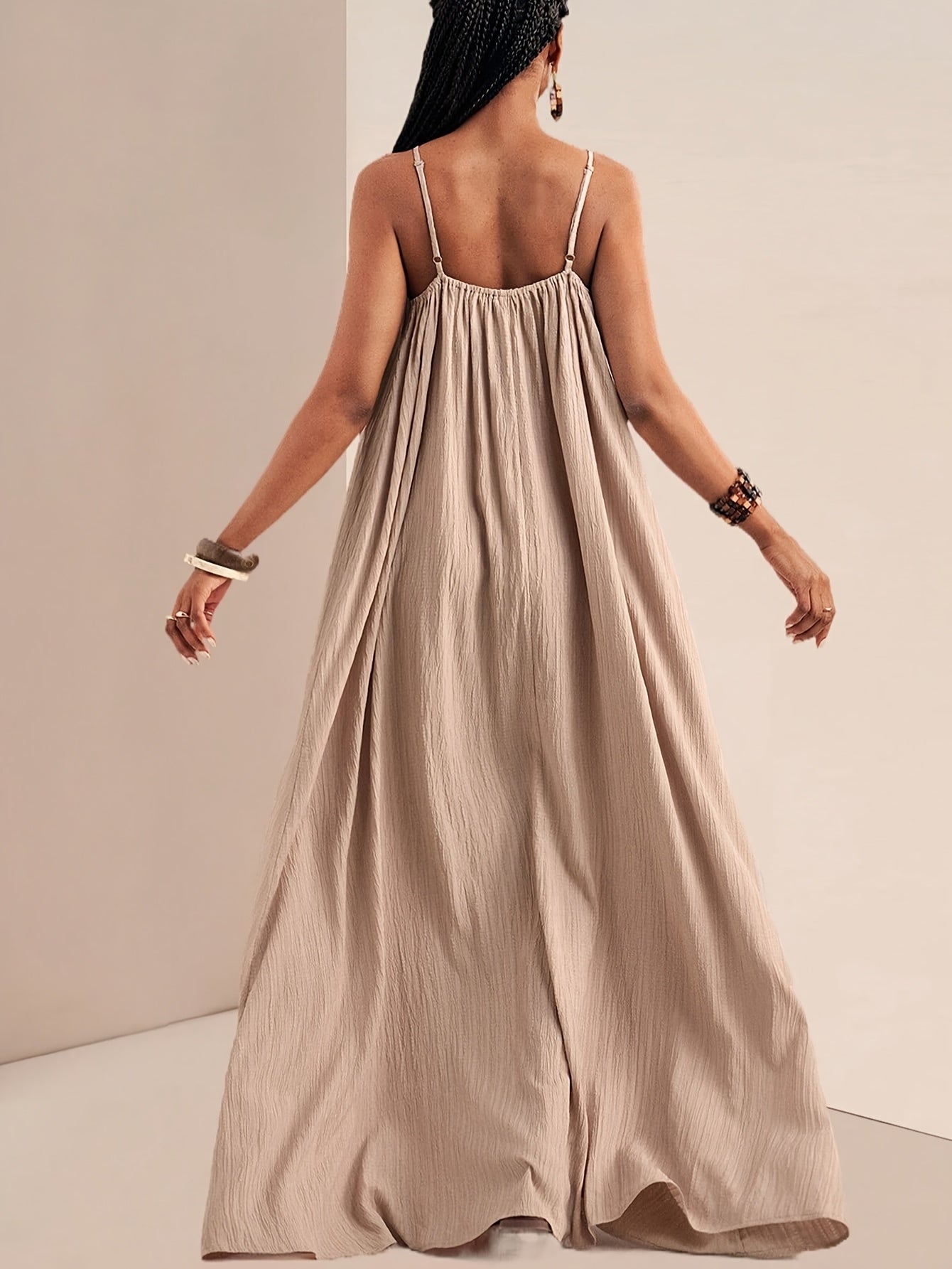 New Fashion Women's Solid Color Off-Shoulder Suspender Dress T087 QL25