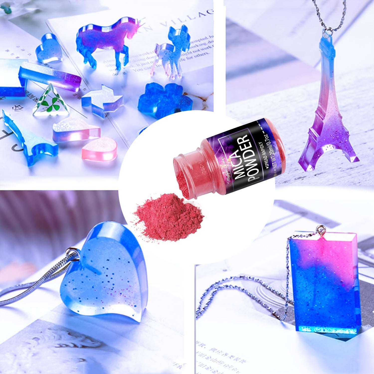 Mica Powder Set — 24 Shades for Resin & Crafts