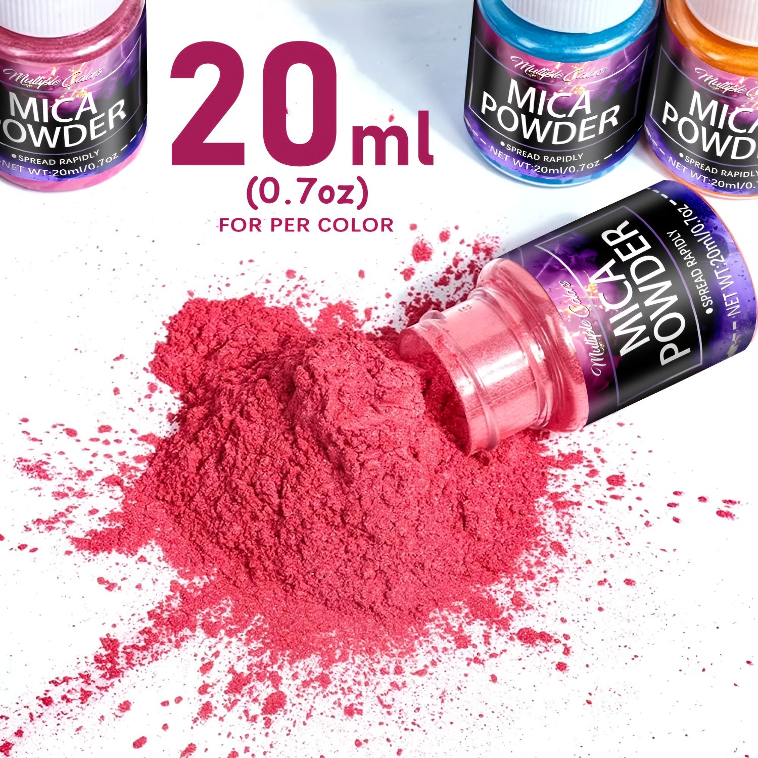 Mica Powder Set — 24 Shades for Resin & Crafts
