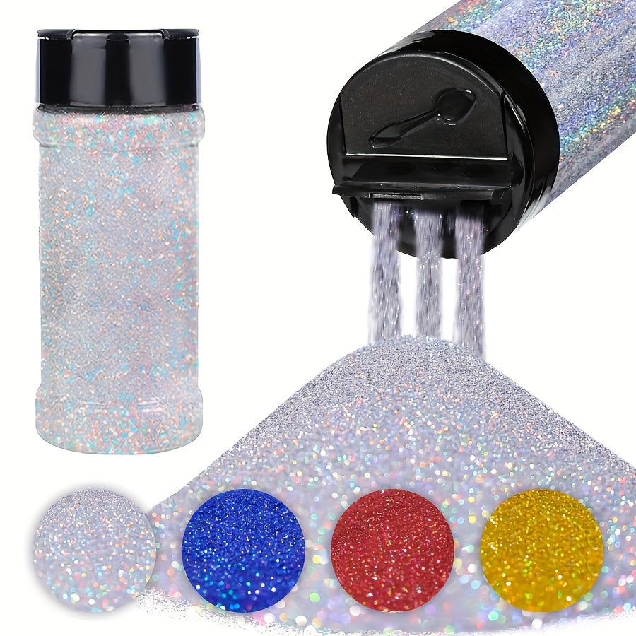 85G of Ultra-Fine Glitter Powder in 5 Colors, Holographic Fine Particle Glitter, Suitable for Resin Crafts, Body Makeup, Hairstyle Creation, Handmade Crafts, Decorations, And Nail Art Design