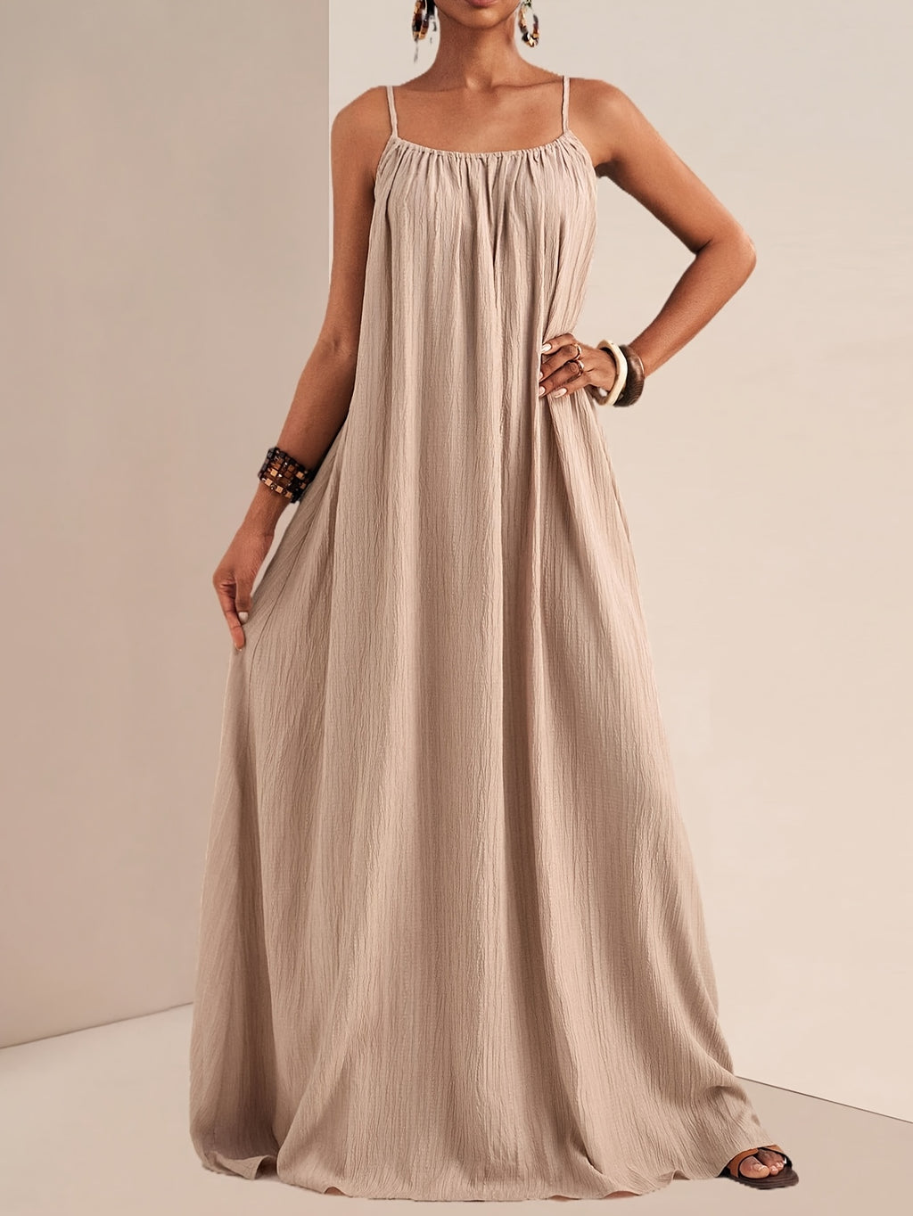 New Fashion Women's Solid Color Off-Shoulder Suspender Dress T087 QL25