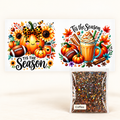 Leopard Pumpkin Football Wrap + Coffee Glitter Bundle