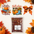 Fall Reading & Autumn Bow Wrap + Hallow Rainbow Glitter