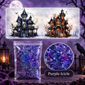 Victorian Moonlight Mansions Wrap + Purple Icicle Glitter Bundle