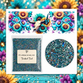 Wildflower Longhorn Tumbler Wrap & Twisted Teal Glitter Bundle