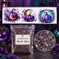 Mystical Moon Pumpkin Tumbler Wrap & Monster Mash Glitter Bundle