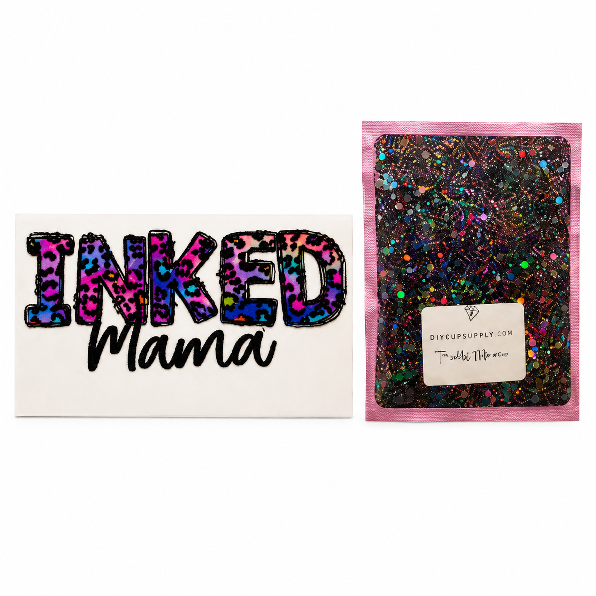 INKED Mama Tumbler Wrap & Glitter Bundle