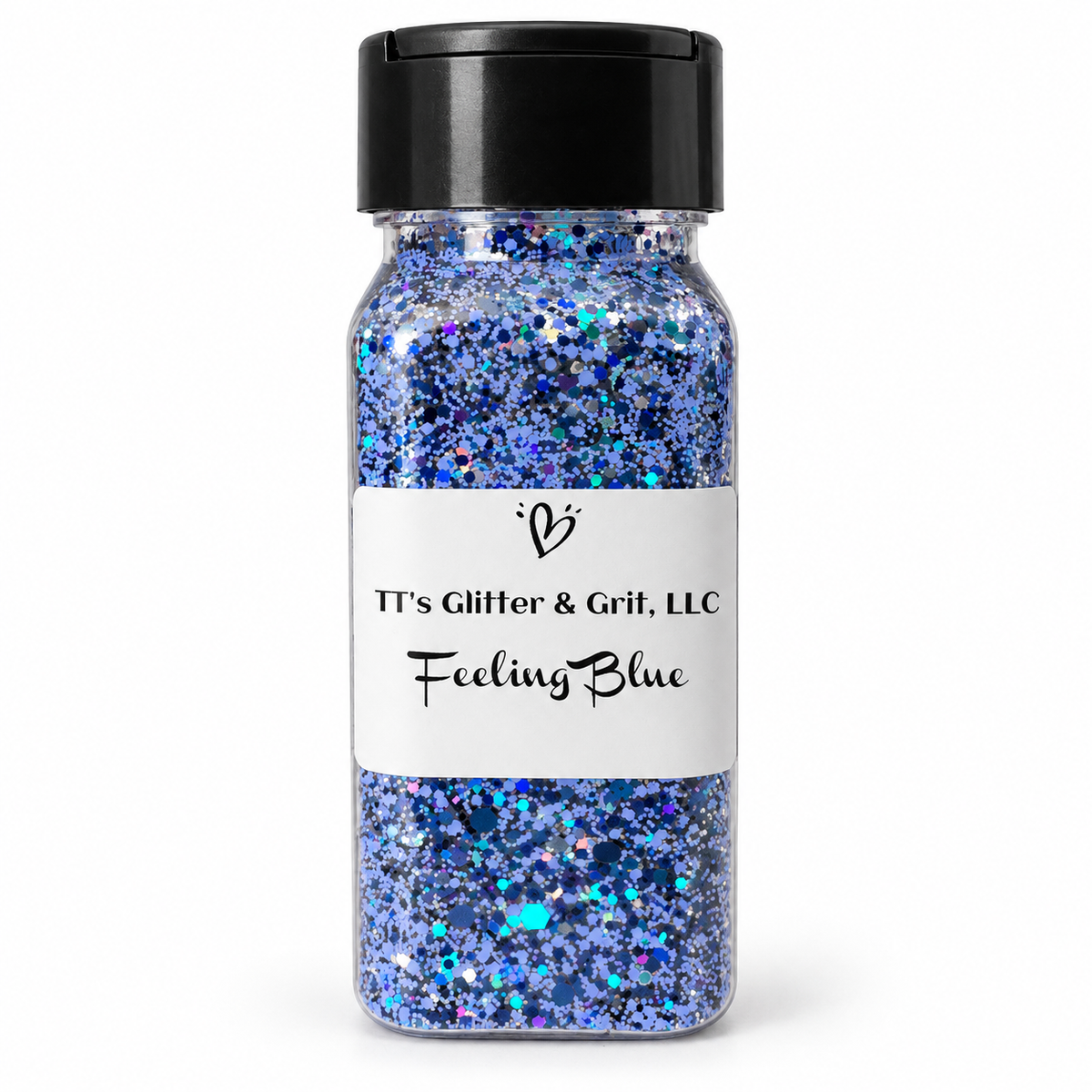 2 oz. Bottle of Custom Mixed Glitter - Feeling Blue