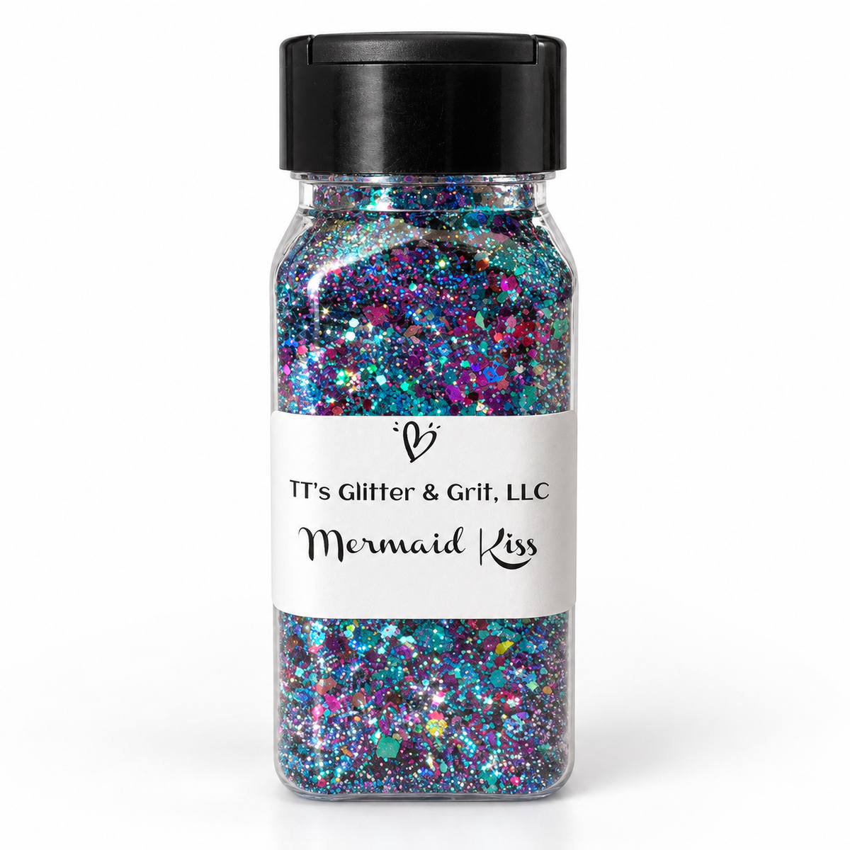 2 oz. Bottle of Custom Mixed Glitters - Mermaid Kiss