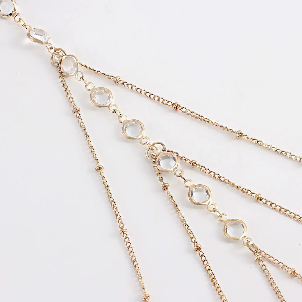 2025 New Women Bohemian Thigh Chain Simple Star Body Chains for Women Double-layer Metal Bodychain Fashion Thigh Jewelry Leg Cha