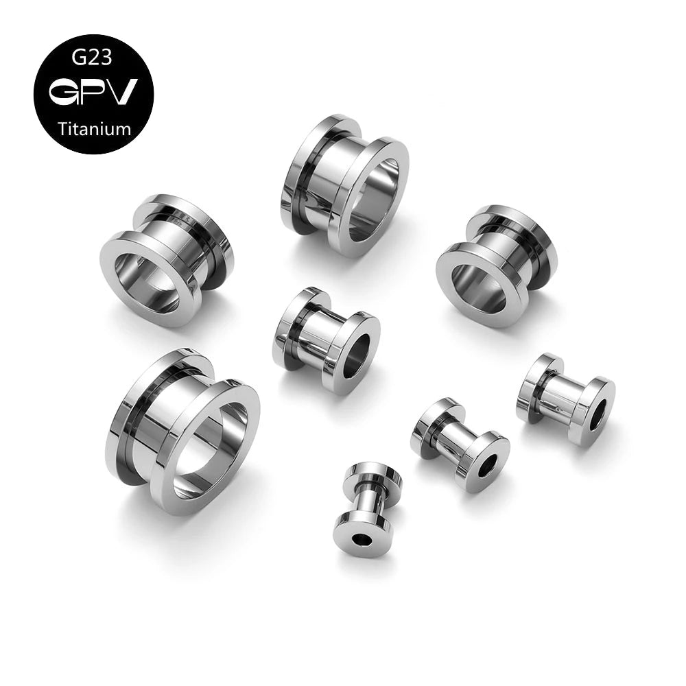 1/10Pcs/Lot G23 Titanium 3-16mm Ear Plugs And Tunnels For Ears Weights Expansions Piercing Gauges Ear Stretcher Expander Jewelry