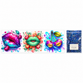 Cherry Kiss Tumbler Wrap & “Feeling Blue” Glitter Bundle