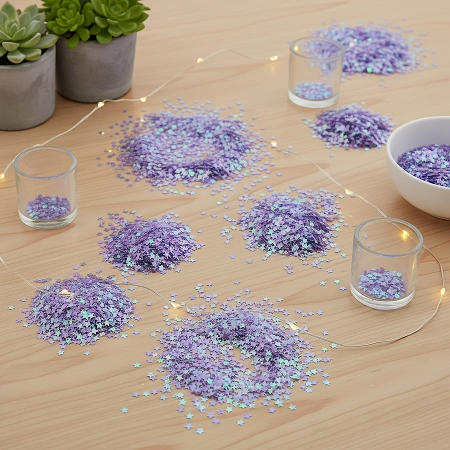 Purple Star Sequins — 9,000pcs